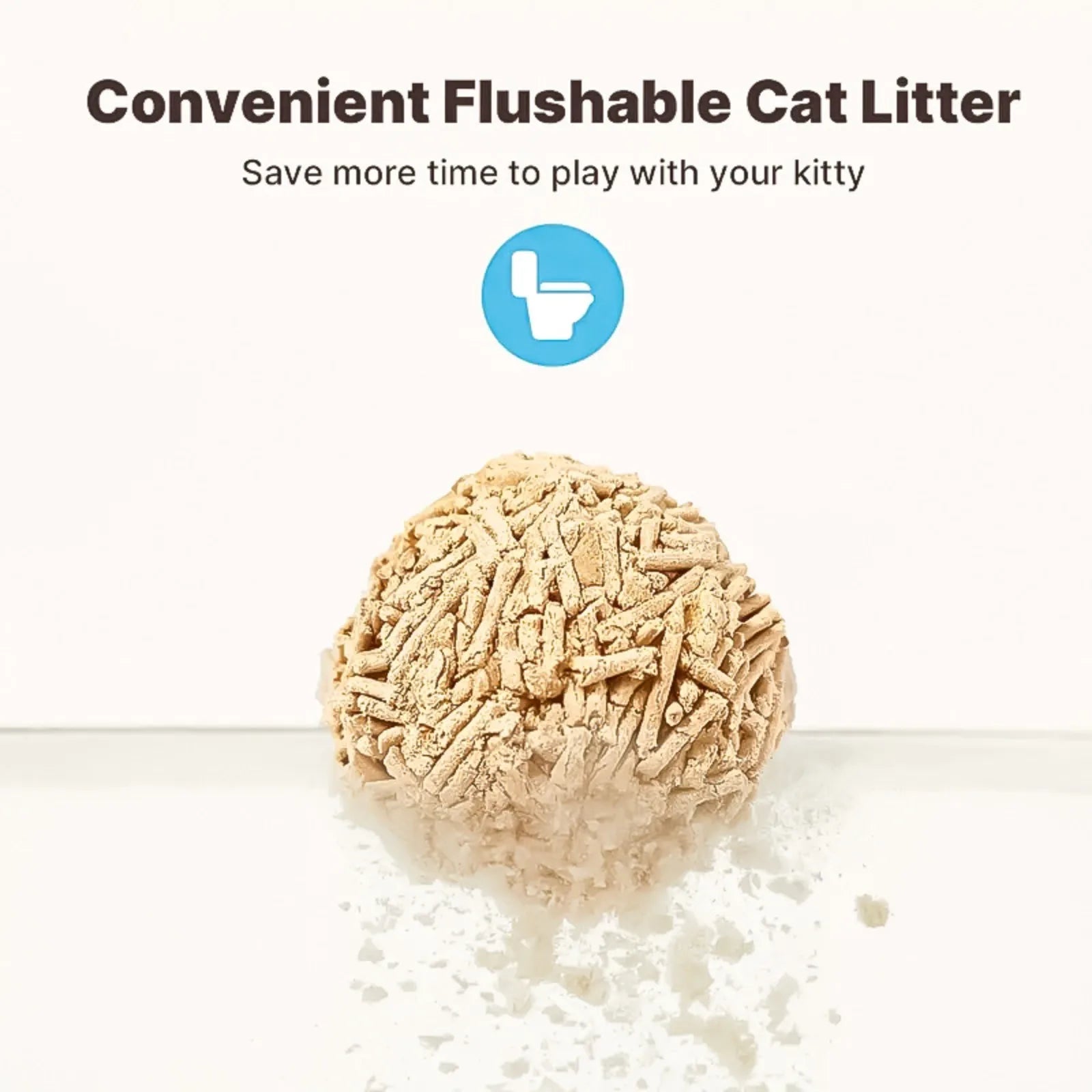 Cat Deodorising Clumping Bio-Enzymatic Bentonite Low Dust Pet Tofu Cat Litter, Home Cat Litter Deodorant Cleaning Pet Products