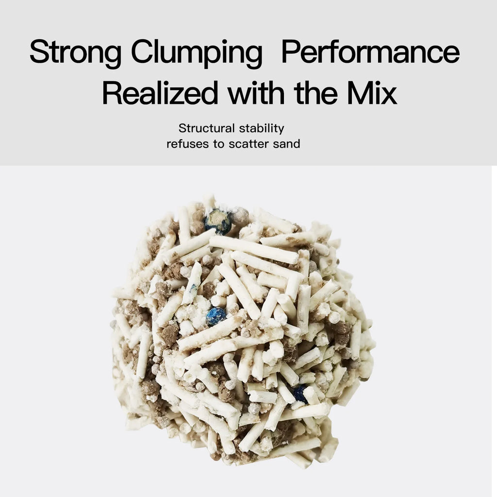 33lbs Sumlov MIXED Tofu Cat Litter, Natural Botanical, Dust-Free, Quick Clumping, Odor Control