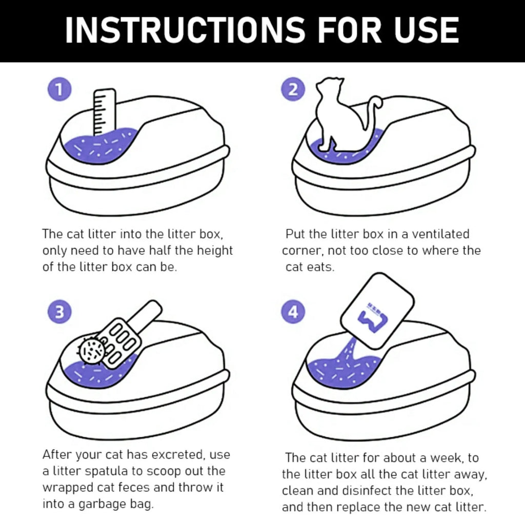 Cat Deodorising Clumping Bio-Enzymatic Bentonite Low Dust Pet Tofu Cat Litter, Home Cat Litter Deodorant Cleaning Pet Products