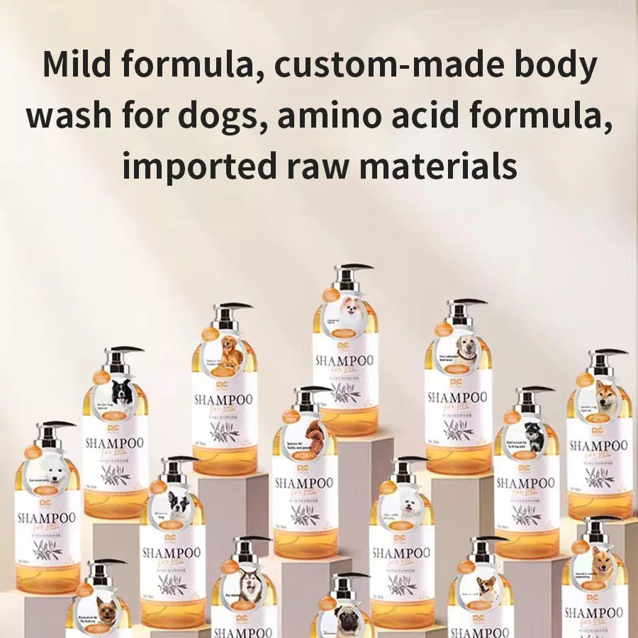 PETCLEAR 2-in-1 Dog Shampoo And Conditioner Mild Formula Puppy Bath Gel 500ml Special Design Cleaning Products for Dogs