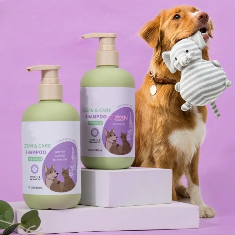 Dog 2-in-1 Shampoo Hypoallergenic Conditioner Moisturise The Hair Lavender Scent Smelly Dog Probiotic Shampoo Pet Clean Supplies