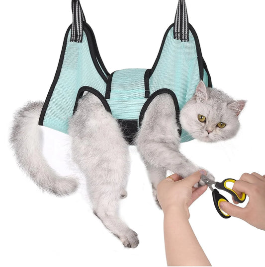 Pet Cat Grooming Hammock Helper