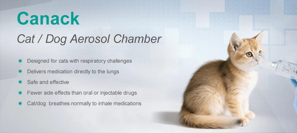 Chamber Pet Portable Inhaler Spacer