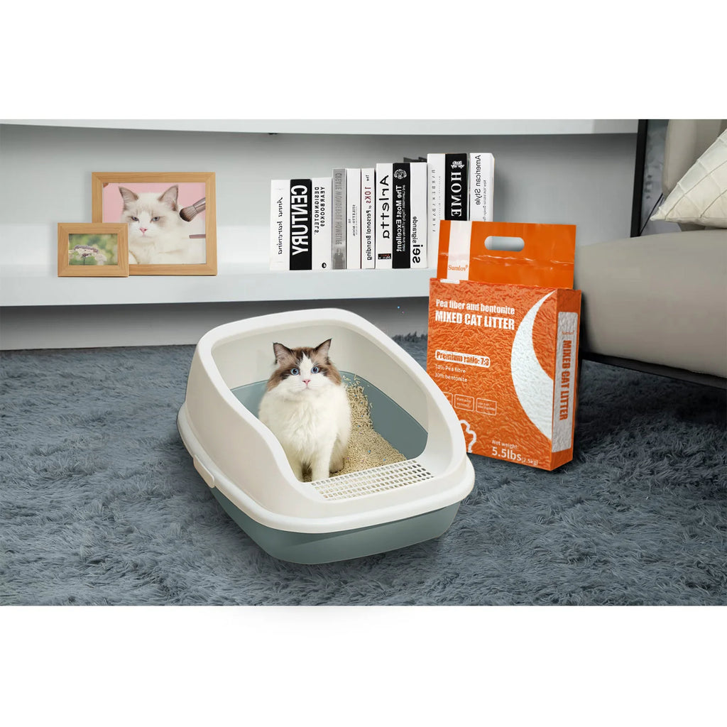 33lbs Sumlov MIXED Tofu Cat Litter, Natural Botanical, Dust-Free, Quick Clumping, Odor Control